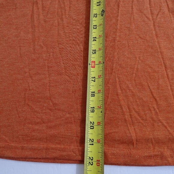 Emery Rose Orange Colorblock Crew Neck T-Shirt Top Women Size XL Fall Casual - Picture 6 of 8